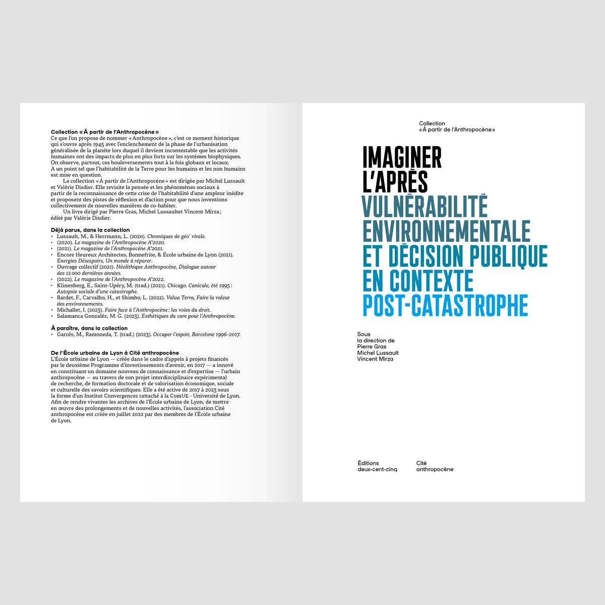 Imaginer l apr s. Vuln rabilit environnementale et d cision